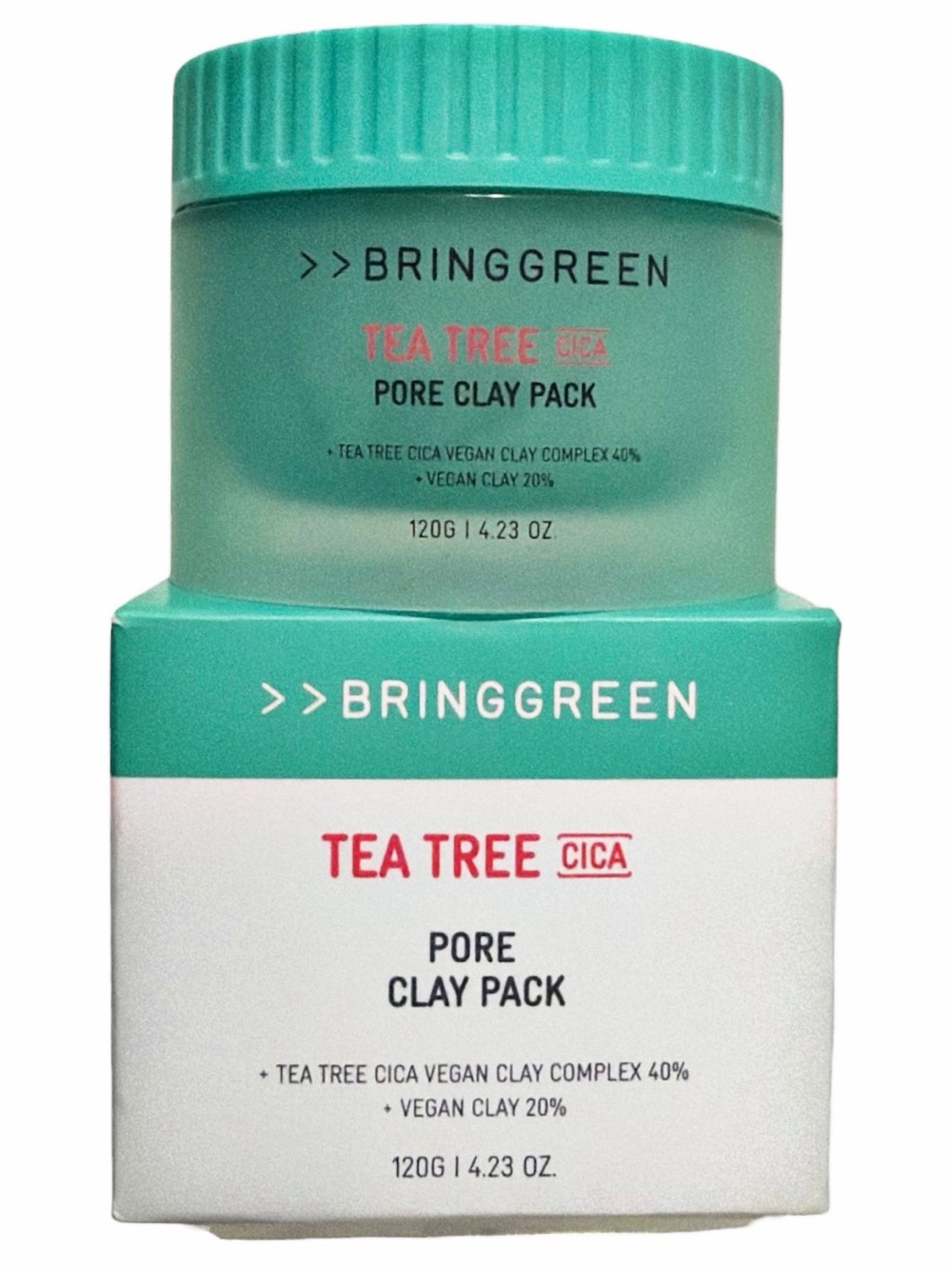 BRINGGREEN Tea Tree Cica Pore Clay Pack ~ K-Beauty ~ New in Box